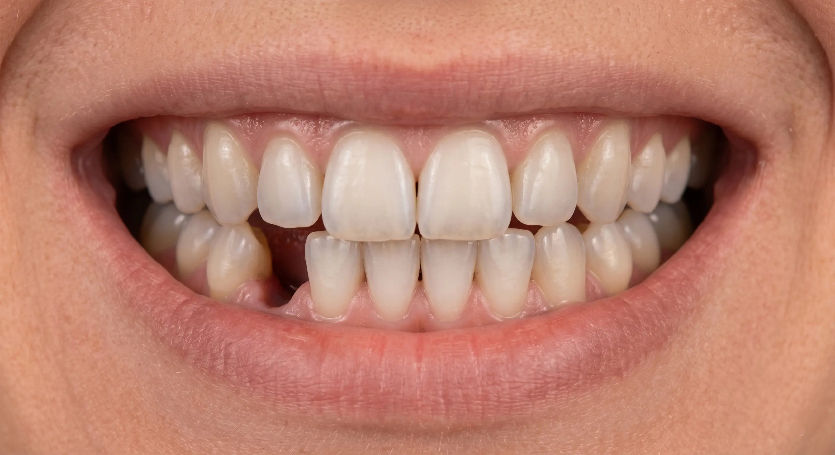 Caso de implantes dentales — situación antes del tratamiento